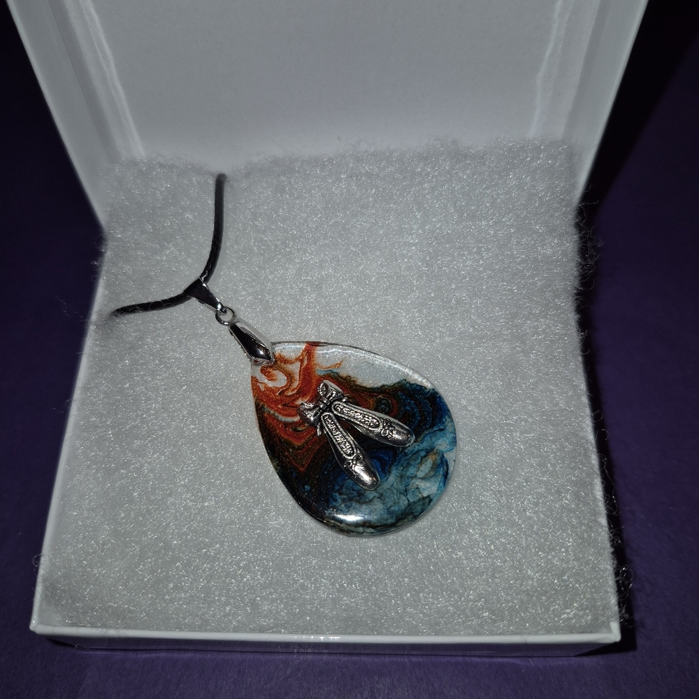 Elegant Multicolor Teardrop Necklace